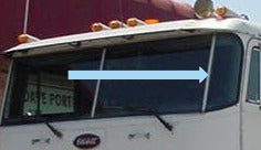 Rare OEM Peterbilt Curved Corner Windshield Glass – Brand New
