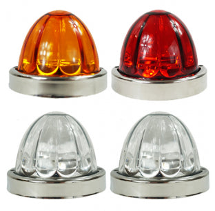15" Stainless Watermelon Air Cleaner Light Bar, Front (Sold as a pair)